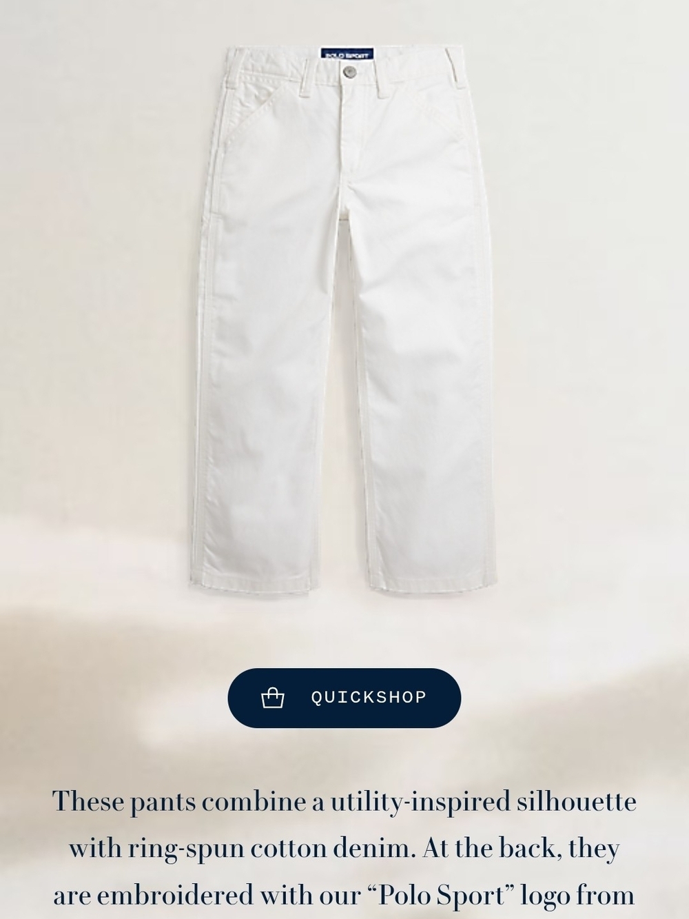 Ralph Lauren Polo Dungaree Fit Carpenter Jean, Size 6